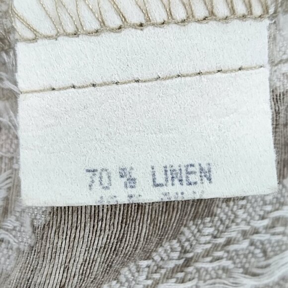 Jackie Loves John women's Linen Blend Embroidered  Button Front Jacket - M - Picture 8 of 9